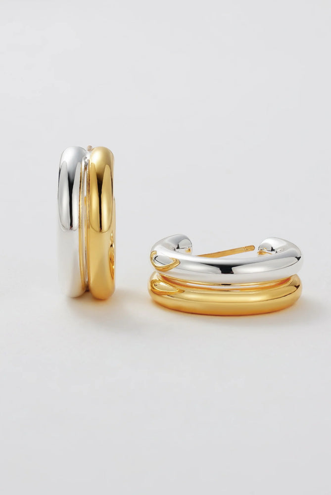 Load image into Gallery viewer, ZAFINO HOOP - GOLD/SILVER
