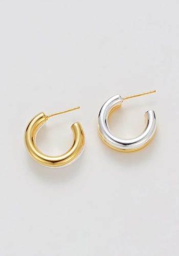 ZAFINO HOOP - GOLD/SILVER