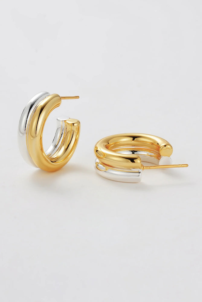 Load image into Gallery viewer, ZAFINO HOOP - GOLD/SILVER