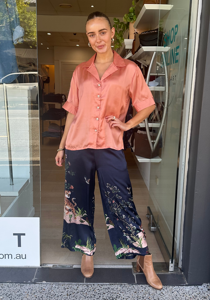 Load image into Gallery viewer, RUBYYAYA MACHALI PANT - NAVY