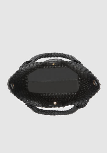 LOUENHIDE BABY CRUISER WOVEN TOTE BAG - BLACK