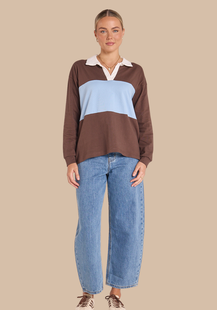 Load image into Gallery viewer, FEATHER + NOISE CARSON SWEATER - COCOA