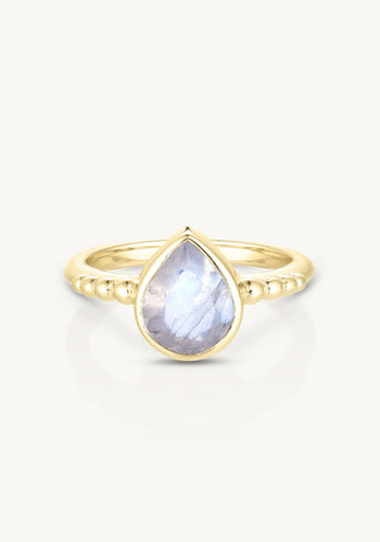 TONI MAY AMIE GOLD STACKER - MOONSTONE