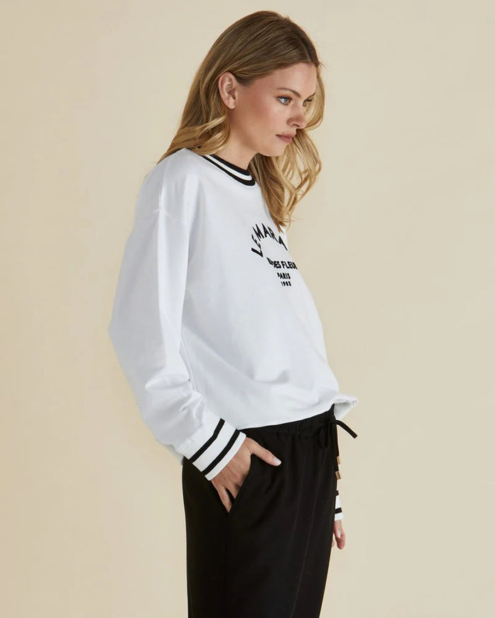 Load image into Gallery viewer, BETTY BASICS MARAIS SWEAT - WHITE