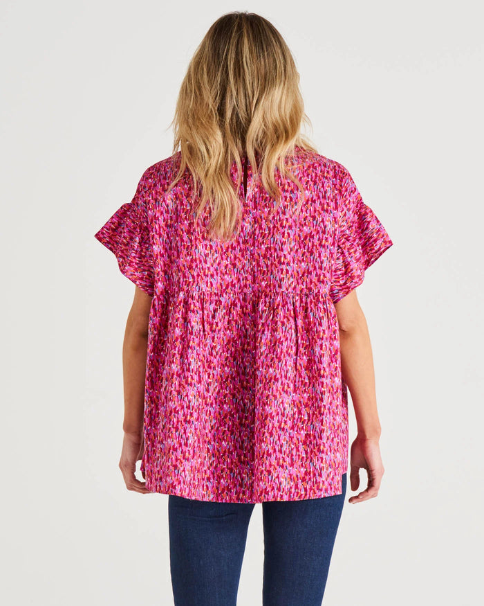 Load image into Gallery viewer, BETTY BASICS JAMESON BLOUSE - MULTI