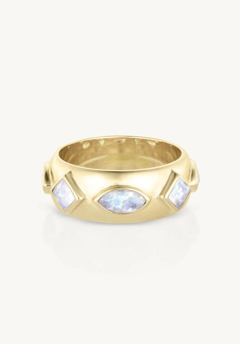 TONI MAY CORONET RING - MOONSTONE/GOLD