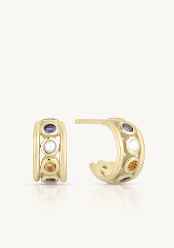 TONI MAY OLYMPIA MULTI HOOPS - GOLD