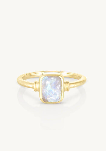 TONI MAY ROMY STACKER RING - MOONSTONE/GOLD