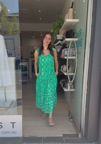 LULALIFE KUMO MAXI DRESS - SEA