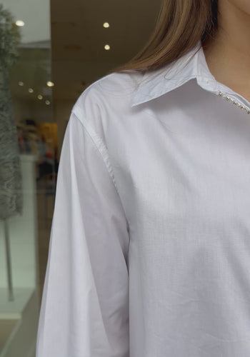 GRACIE DIAMANTE SHIRT - WHITE