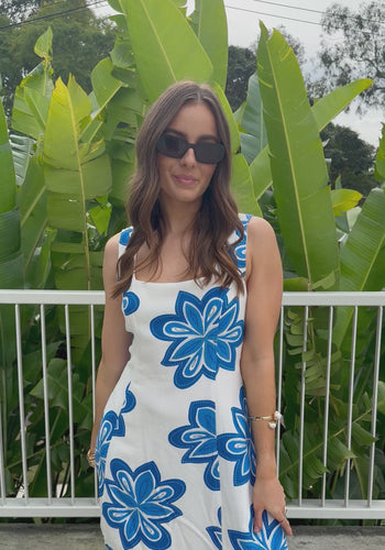 SORRENTO MINI DRESS - BLUE PRINT