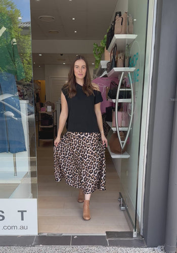 RUBYYAYA LONDOLOZI SKIRT - LEOPARD