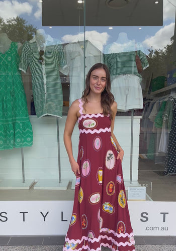 SHARNI MAXI DRESS - VACAY PRINT