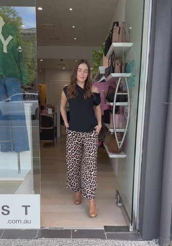 RUBYYAYA LONDOLOZI PANT - LEOPARD