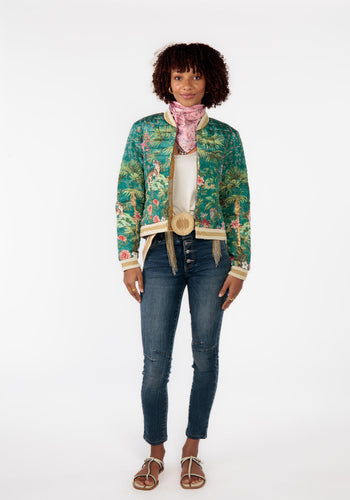 RUBYYAYA NOUVEAU JACKET - GREEN