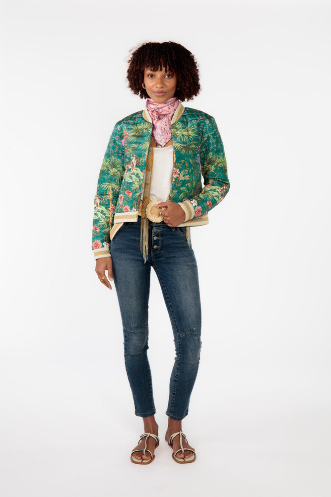 Load image into Gallery viewer, RUBYYAYA NOUVEAU JACKET - GREEN