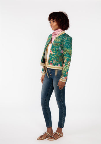 RUBYYAYA NOUVEAU JACKET - GREEN