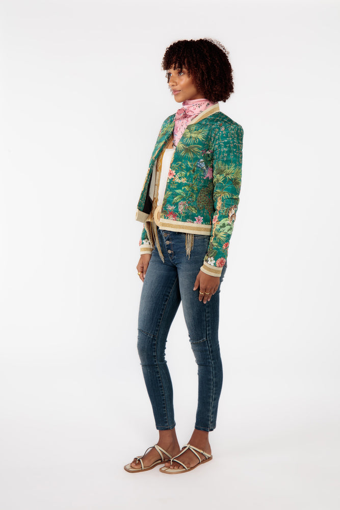 Load image into Gallery viewer, RUBYYAYA NOUVEAU JACKET - GREEN