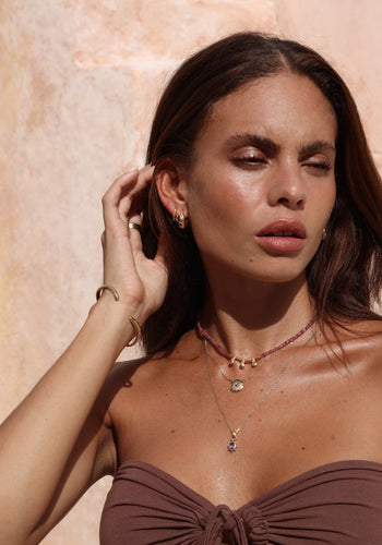 TONI MAY SORRENTO HOOPS - GOLD