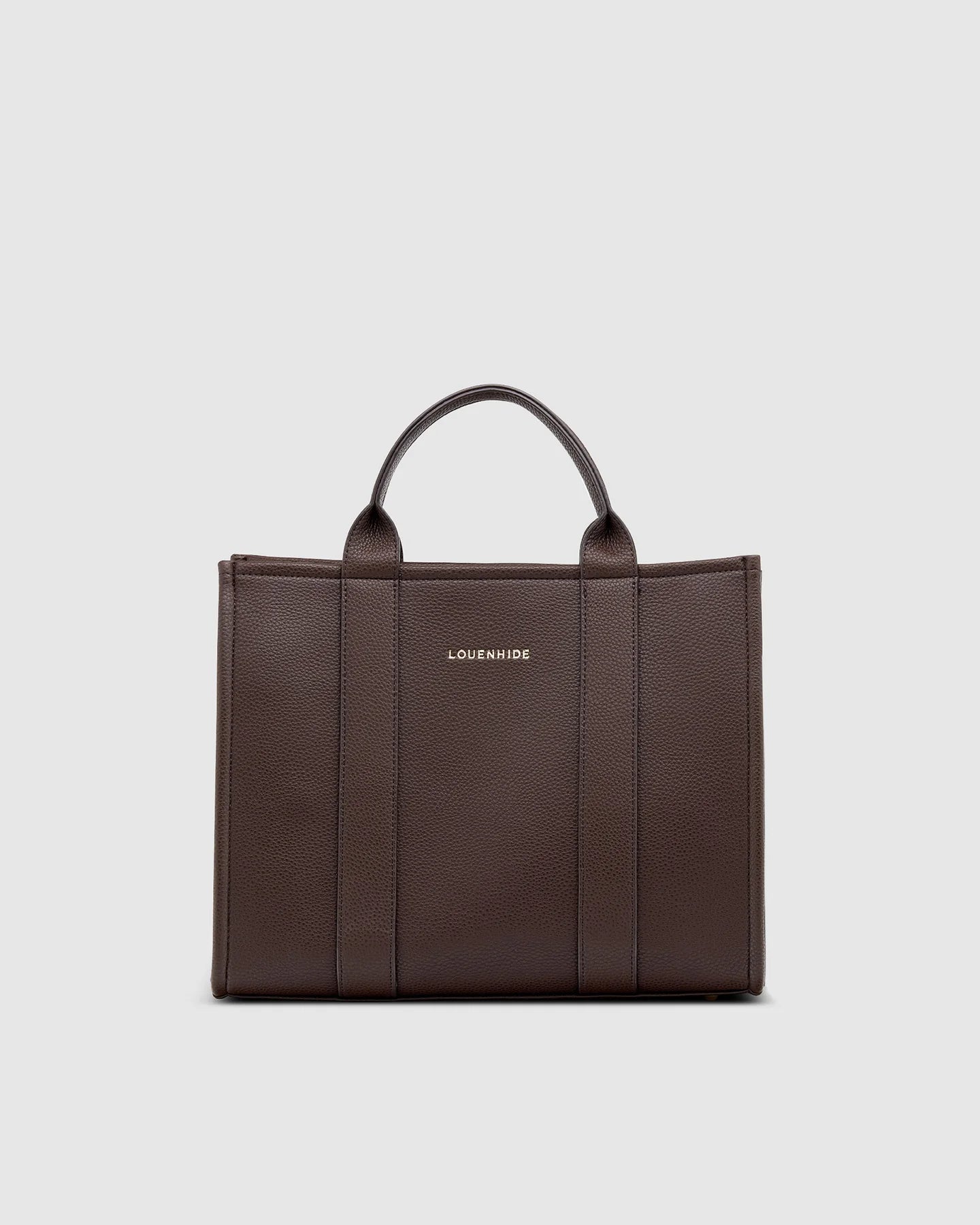 LOUENHIDE MANHATTAN TOTE BAG - CHOCOLATE