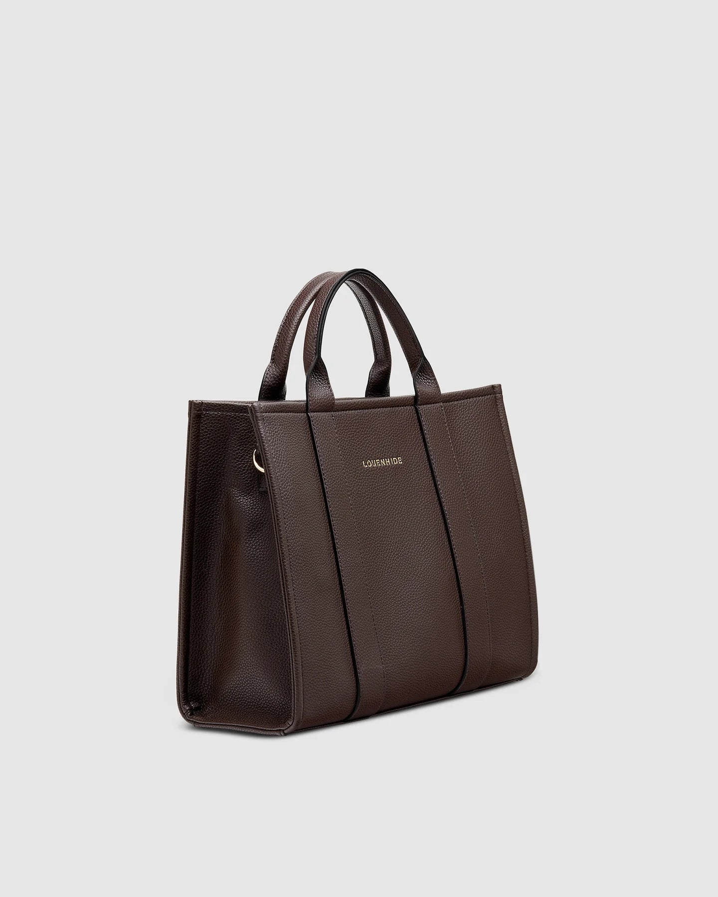 LOUENHIDE MANHATTAN TOTE BAG - CHOCOLATE