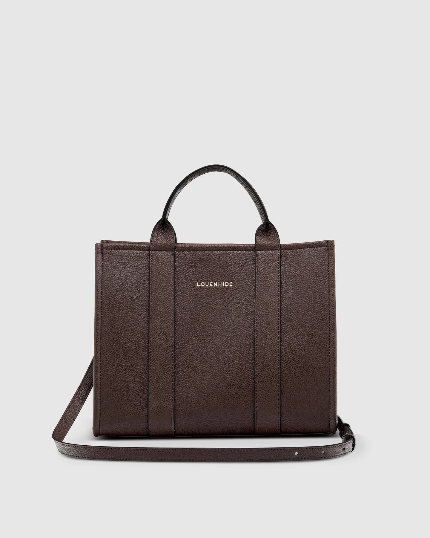 LOUENHIDE MANHATTAN TOTE BAG - CHOCOLATE
