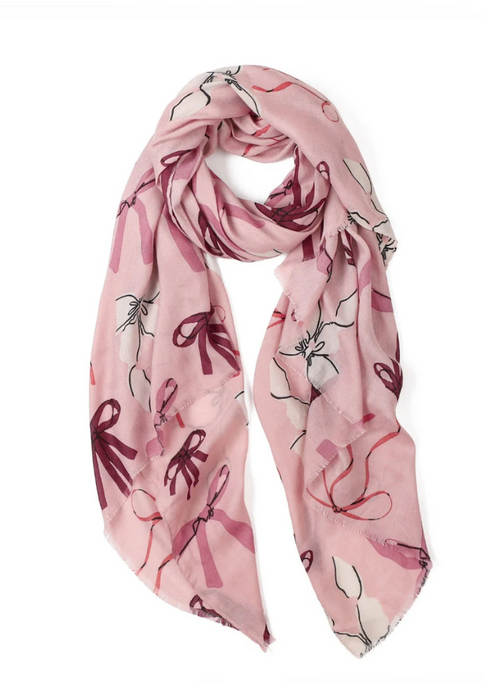 BETSIE BOW AUTUMN/WINTER SCARF - PINK