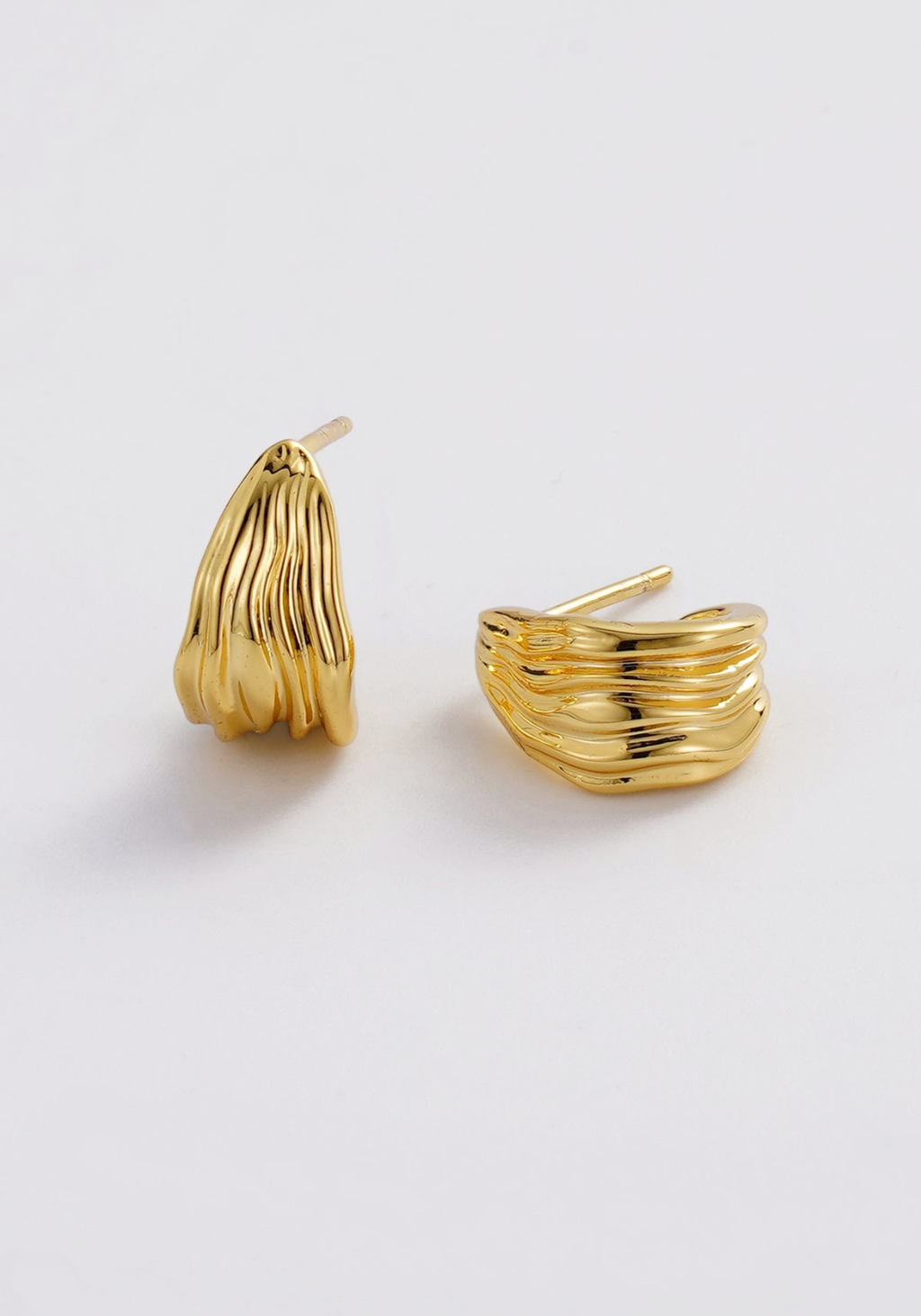 ZAFINO LEXI HOOP SMALL - GOLD