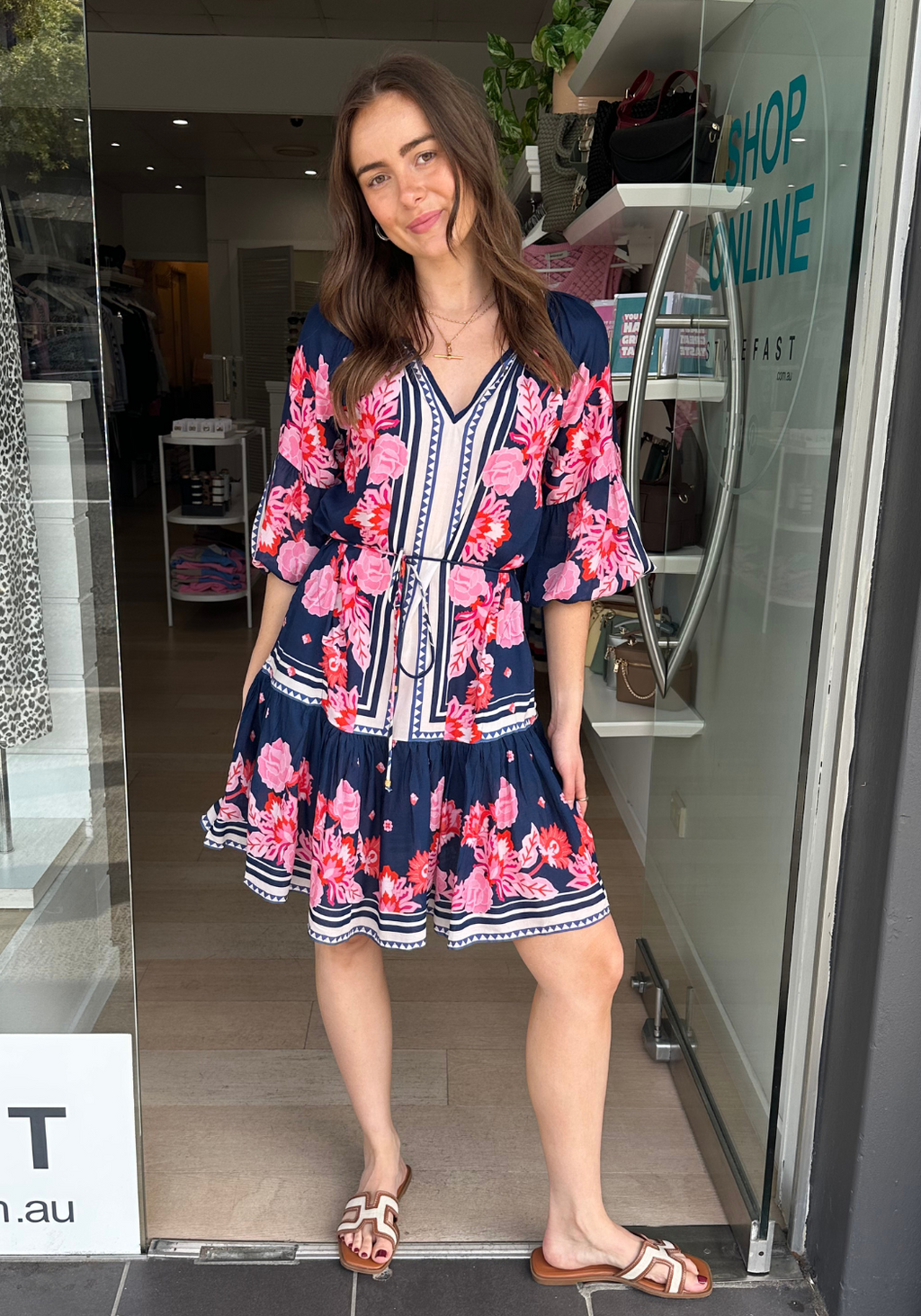 LULASOUL LADERA DRESS - NAVY