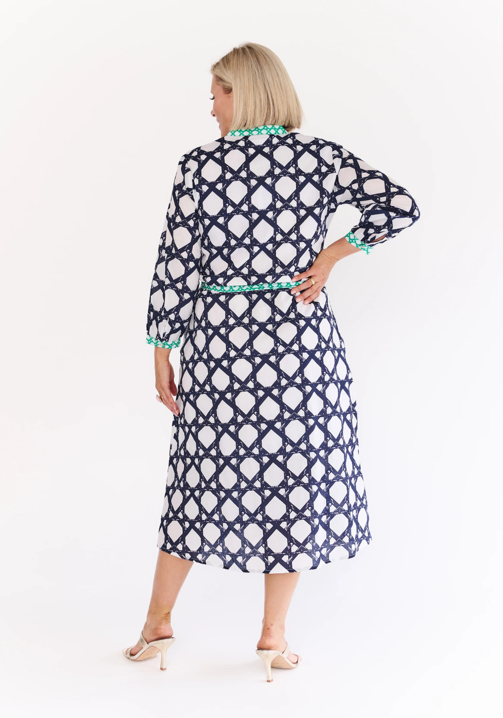 ELYSE DRESS - BLUE PRINT