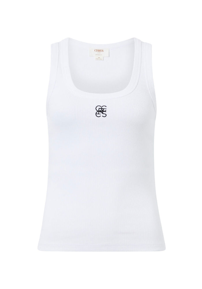 CERES LIFE CONTOUR SCOOP TANK - WHITE