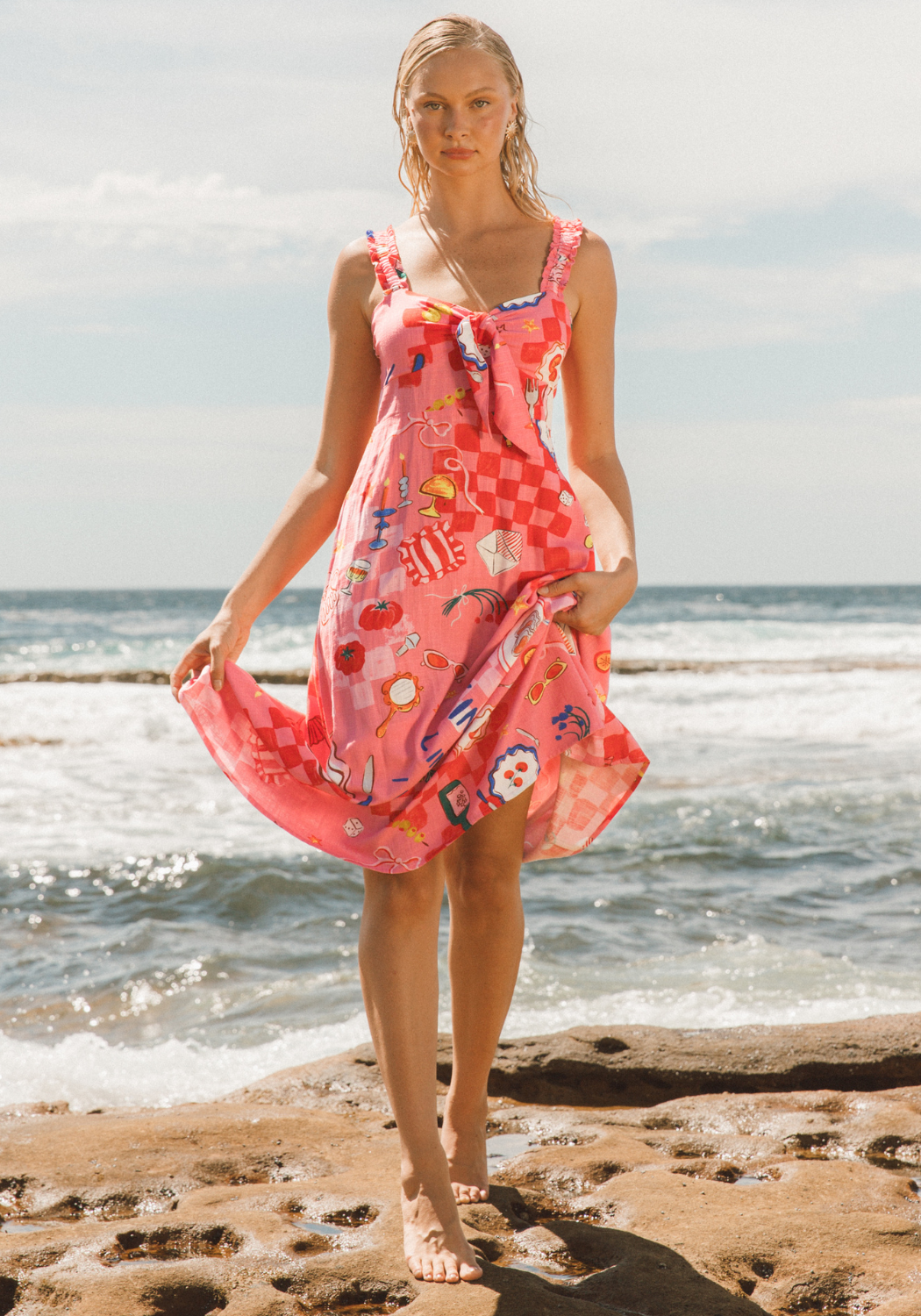 AMORE MIDI DRESS - SUMMER PRINT