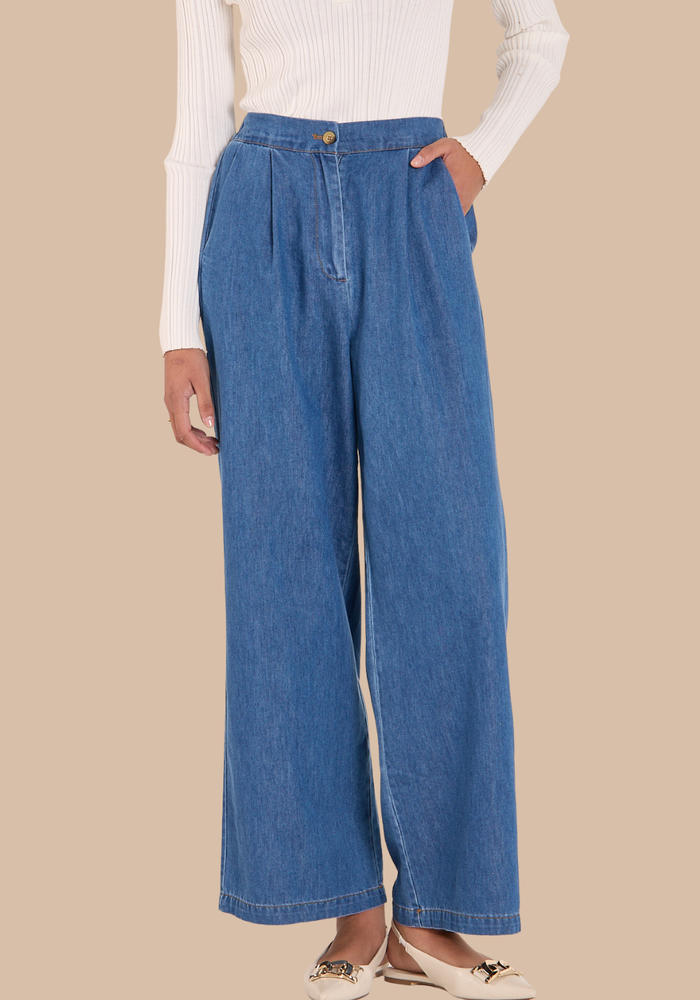 FEATHER + NOISE ARLO DENIM PANT - HERITAGE BLUE
