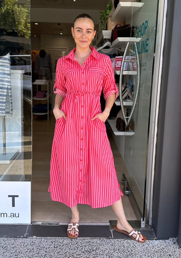 EDEN COTTON SHIRTDRESS - SAACHI PRINT