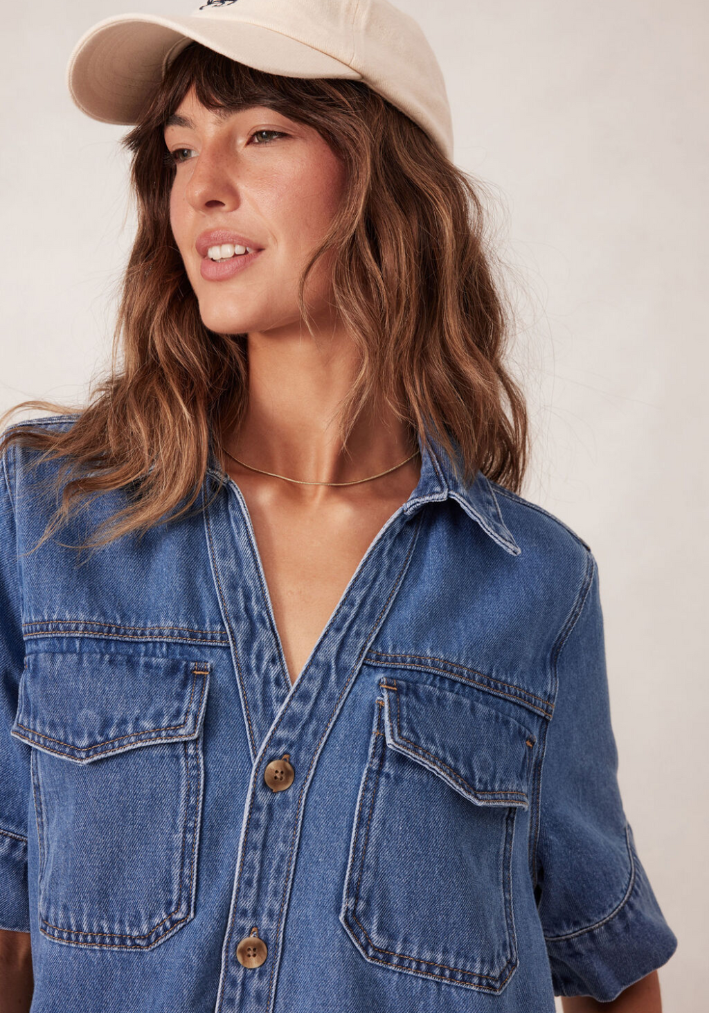 CERES LIFE SAMMY RELAXED SHIRTDRESS - FRESH INDIGO