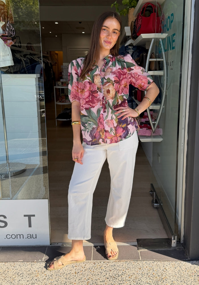 DAISY BLOUSE - FLORAL PRINT