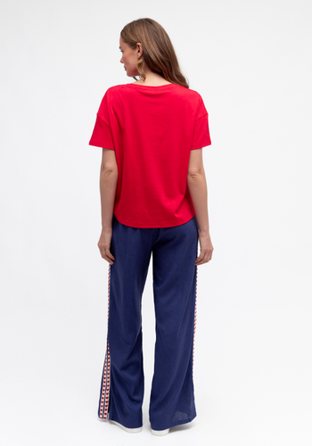 JESSIE EASY TUCK TEE - RED