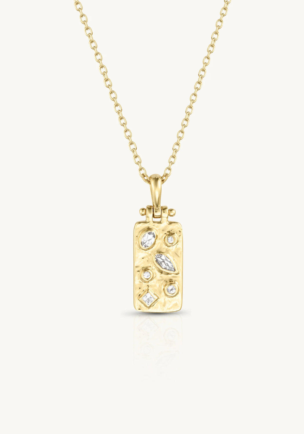 TONI MAY ESTELLE TOPAZ NECKLACE - GOLD