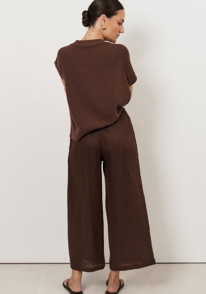 ADORNE FABLE CULOTTE PANT - CHOCOLATE