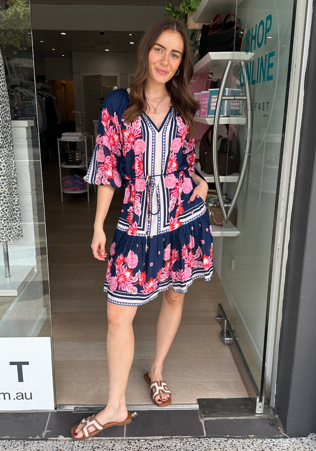 LULASOUL LADERA DRESS - NAVY