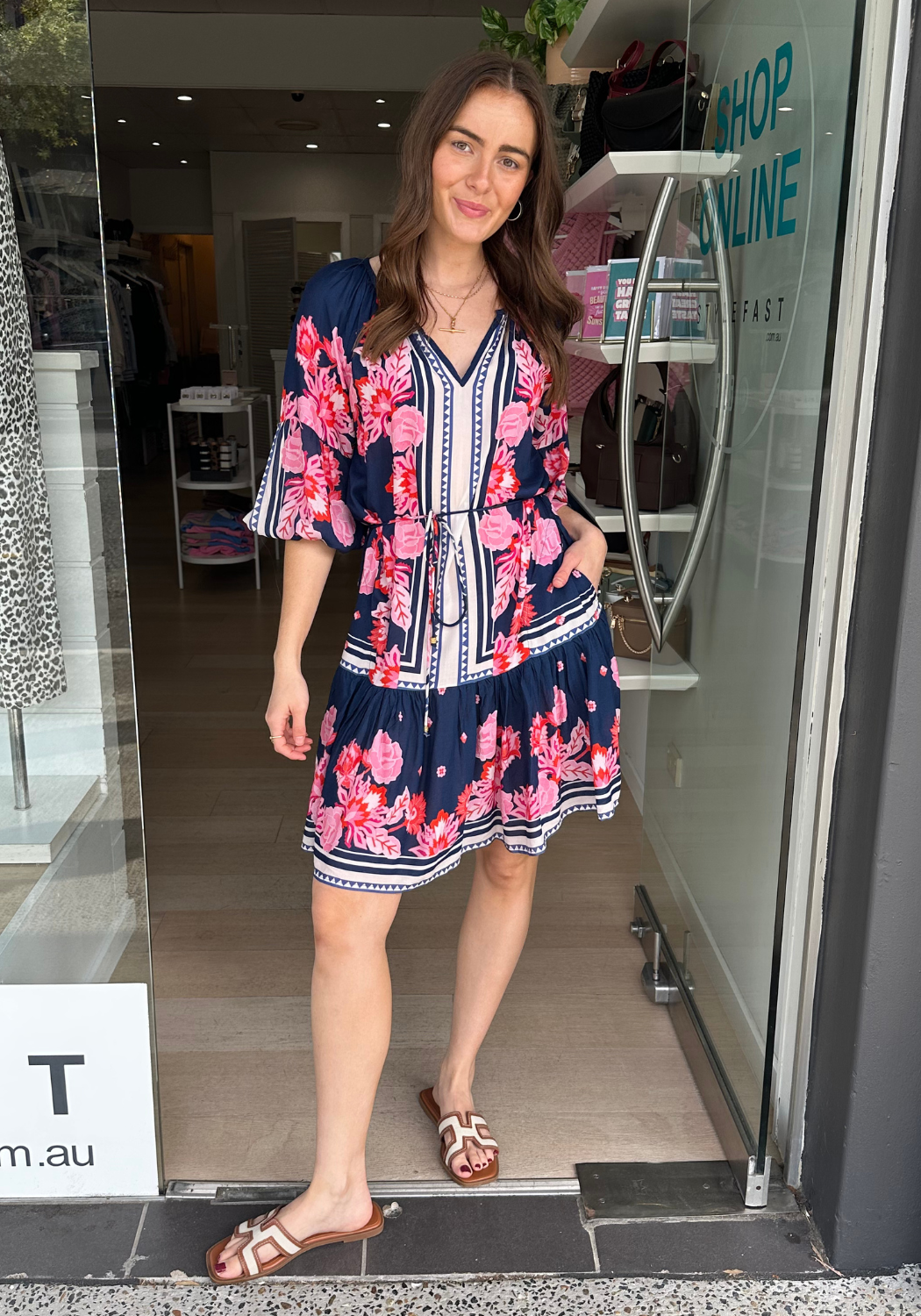 LULASOUL LADERA DRESS - NAVY