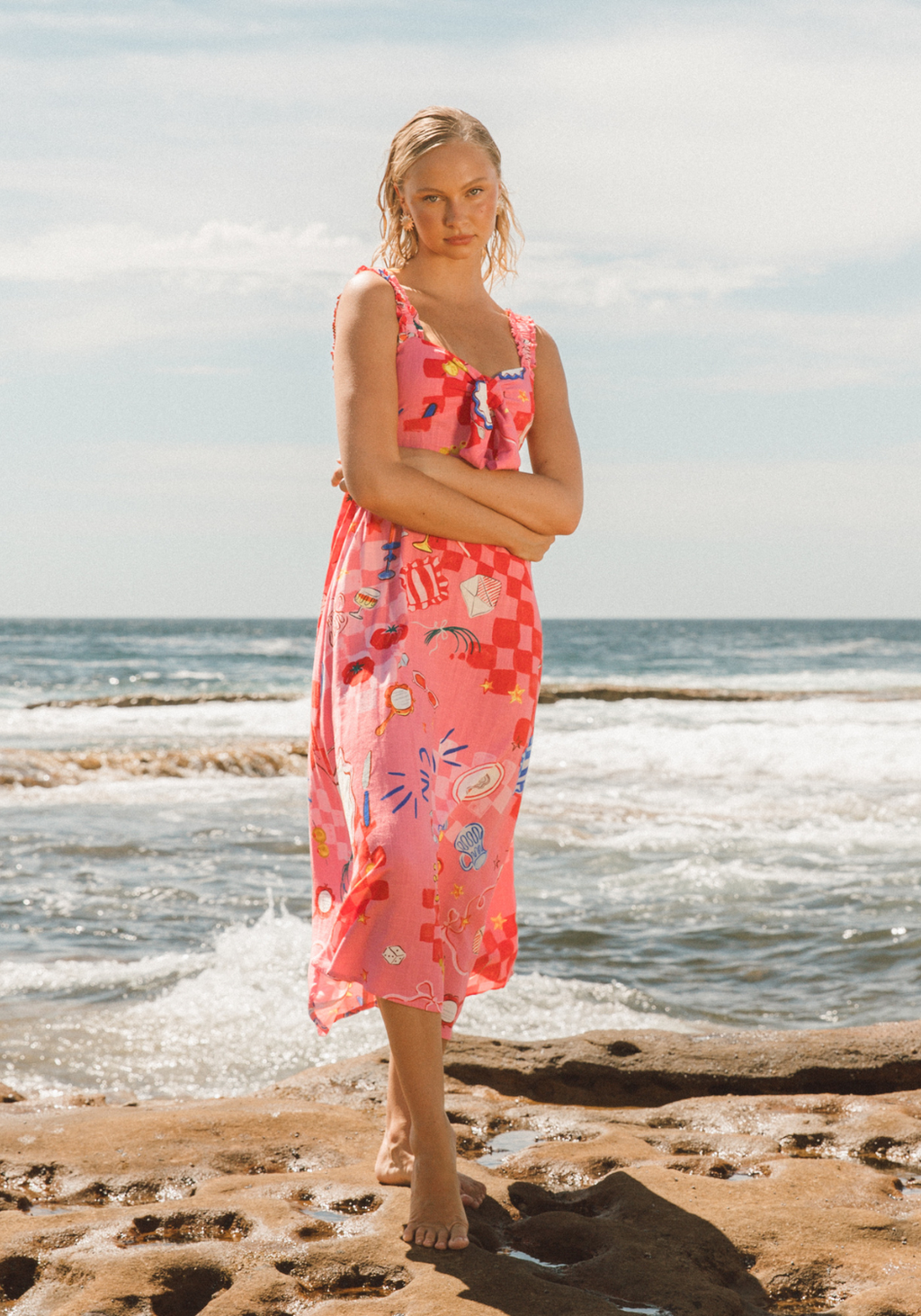 AMORE MIDI DRESS - SUMMER PRINT