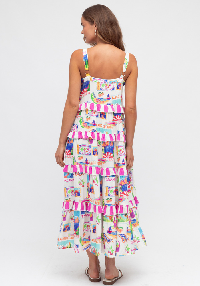 Load image into Gallery viewer, NICOLETTA MAXI SUNDRESS - MULTI PRINT