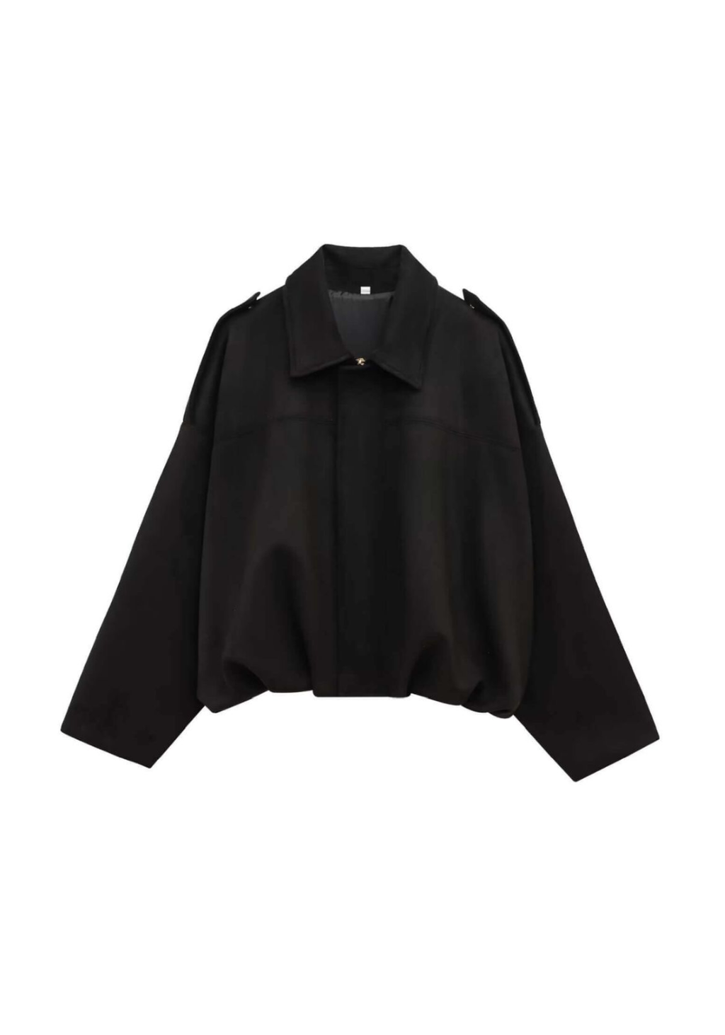 STEVIE SUEDE BOMBER - BLACK
