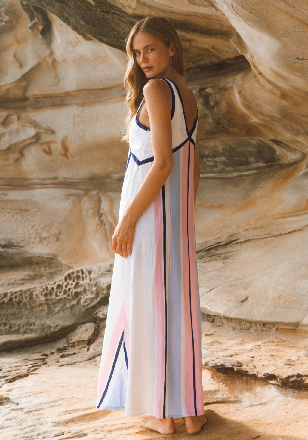 CLARABELL MAXI DRESS - STRIPE