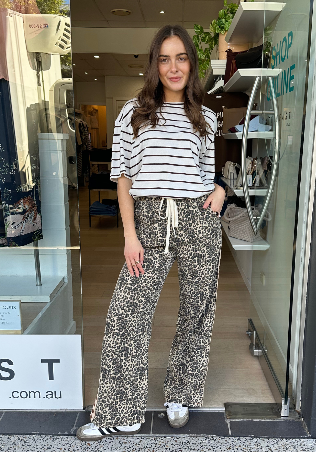 JUNA RACER JEANS - CHOC HEART