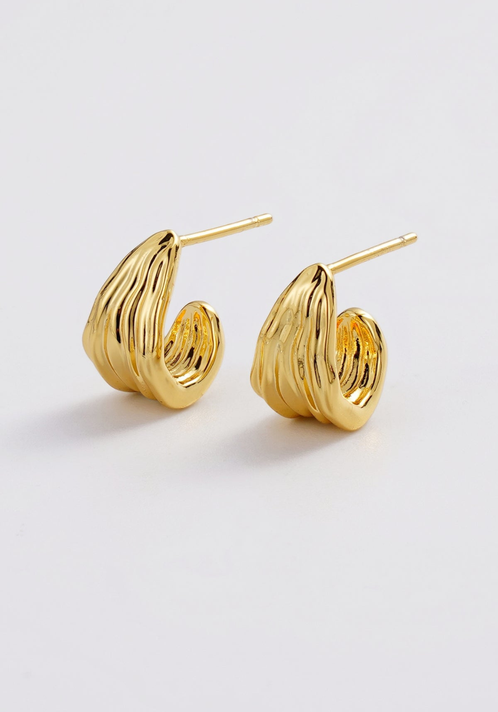 ZAFINO LEXI HOOP SMALL - GOLD