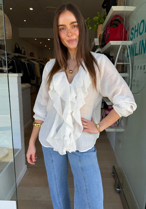 AESHA BLOUSE - WHITE