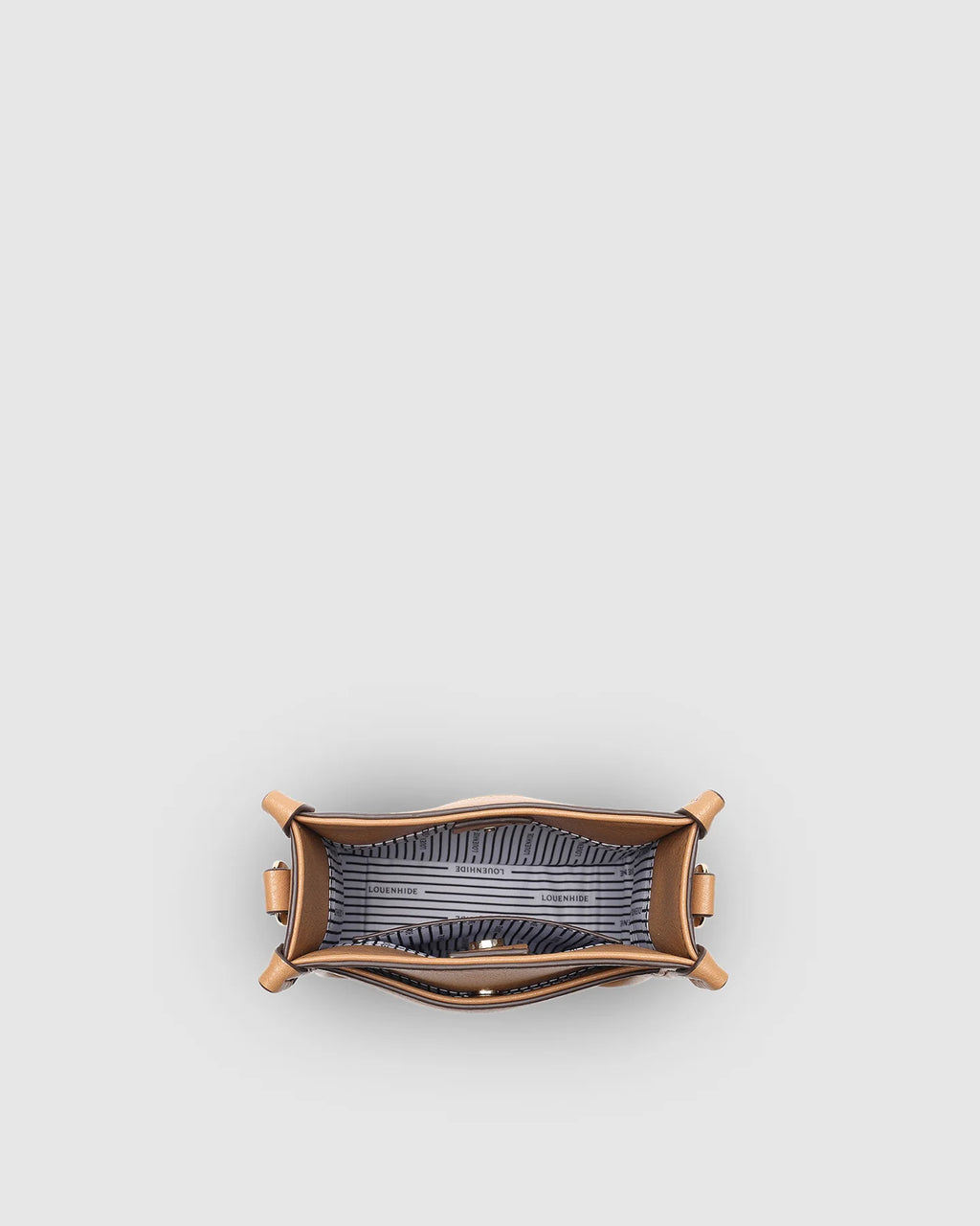 LOUENHIDE PARKER LOGO PHONE BAG - CAMEL