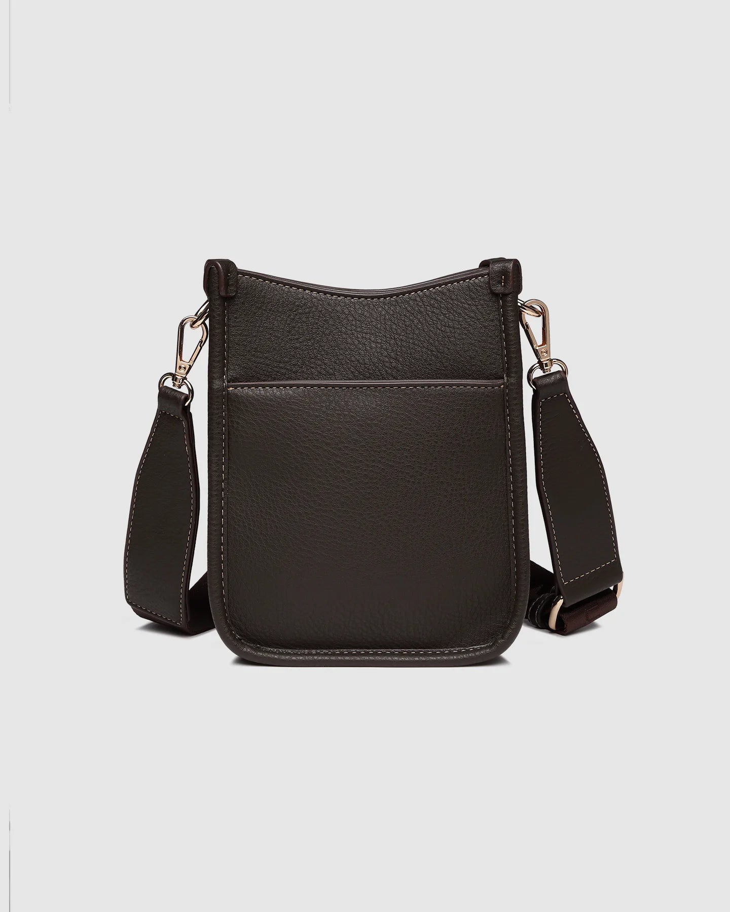 LOUENHIDE PARKER PHONE CROSSBODY BAG - CHOCOLATE